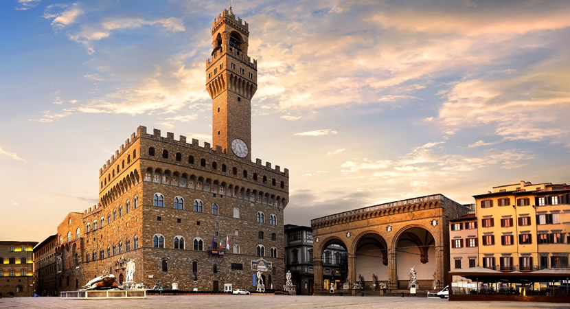 florence piazza signoria sans