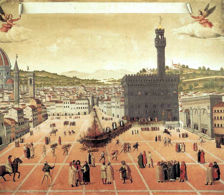 Savonarola sur la Piazza della Signoria à Florenc