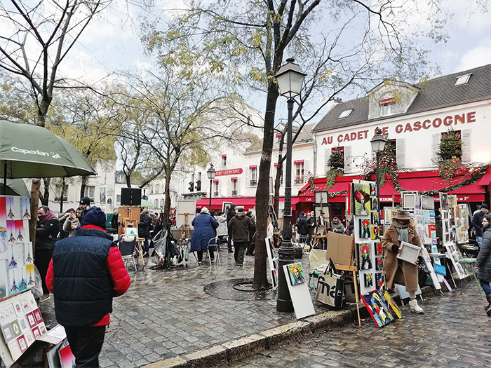 Paris - Montmartre : la place du Tertre