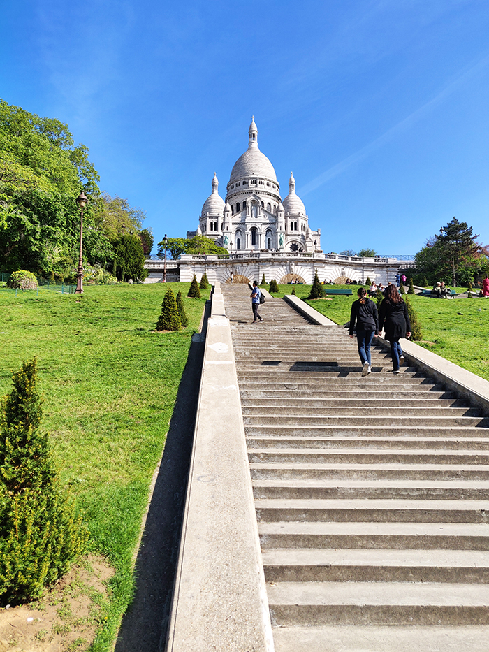 Paris - Montmartre : le parvis du sacré coeur