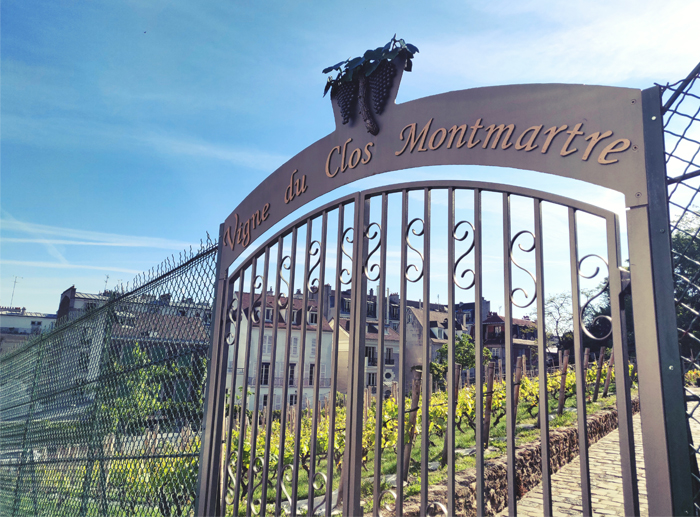 Entrée du vignoble de Montmartre